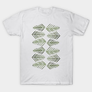 Watercolor pine trees - sap green T-Shirt